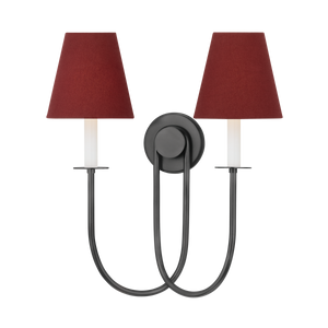 Midtown Wall Sconce in bronze shown from a second angle to highlight the arm curve and shade silhouette.