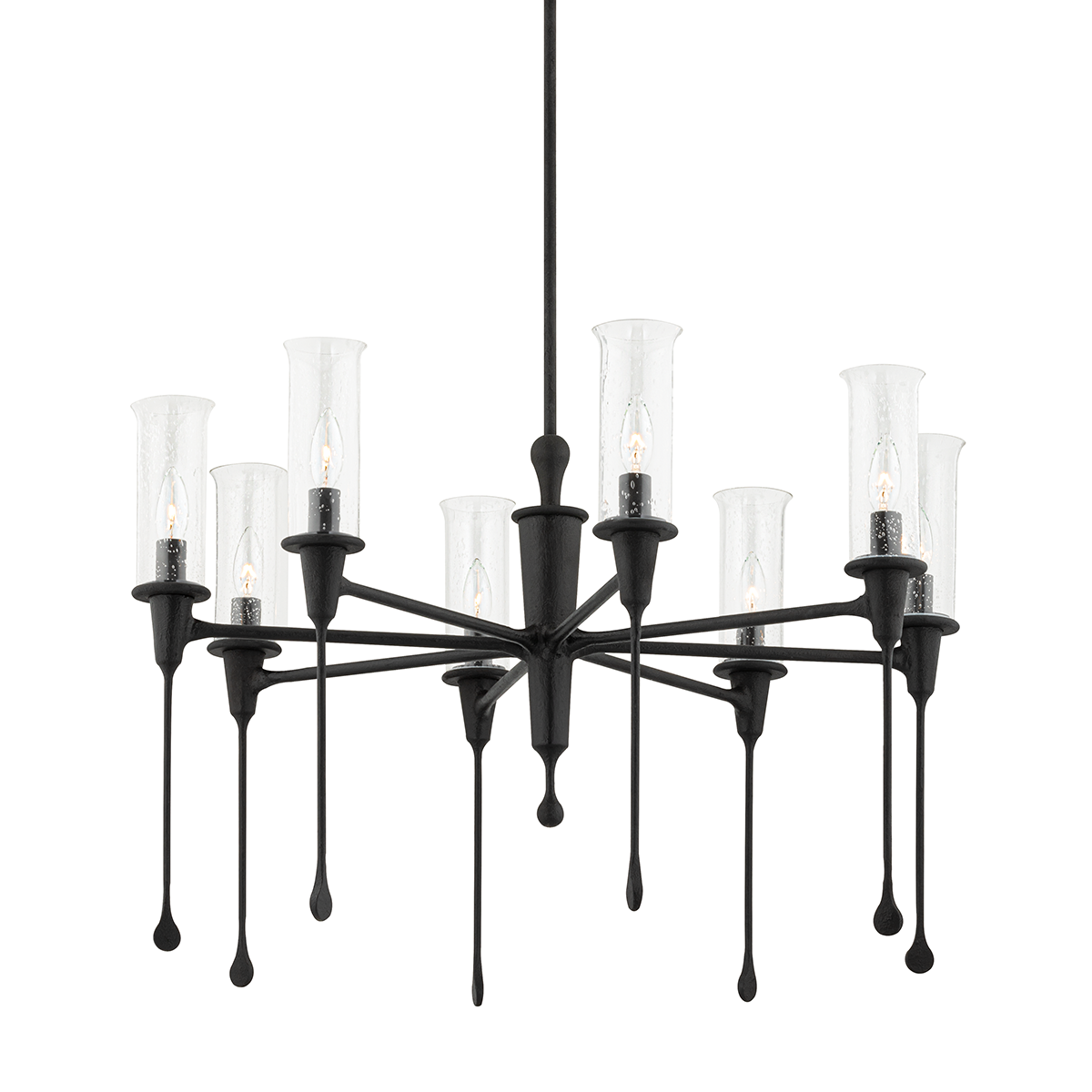 Chisel Chandelier 31.75" — a Hudson Valley chandelier for dining rooms, entries, and living rooms at Laurie Yapp Home.