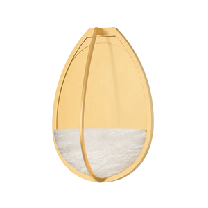 Lloyd Wall Sconce in aged brass — a Hudson Valley wall sconce for bathrooms, hallways, and living rooms at Laurie Yapp Home.