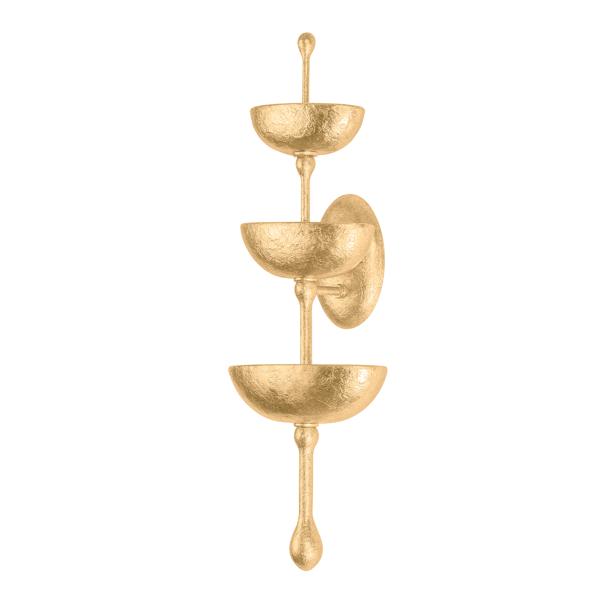 Aura Wall Sconce shown from a second angle to highlight the arm curve and shade silhouette.