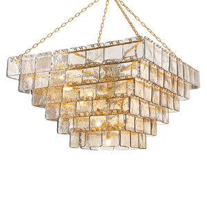 Regal Chandelier 47.75" — a Corbett chandelier for dining rooms, entries, and living rooms at Laurie Yapp Home.