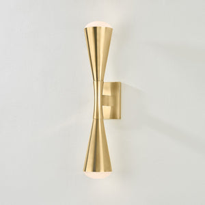 Close-up of the Barcelona Wall Sconce showing the arm curve and shade silhouette.