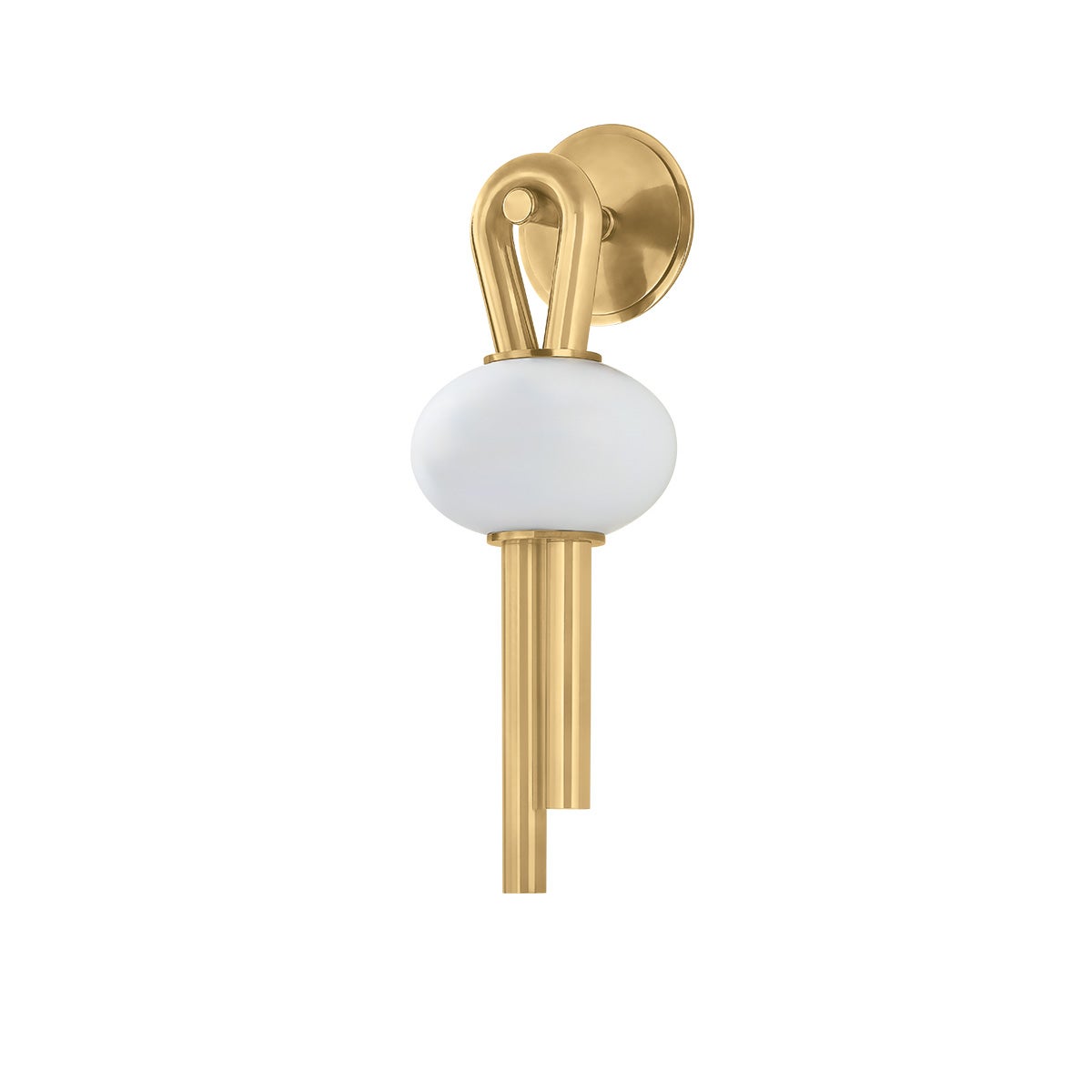 Ala Wall Sconce shown from a second angle to highlight the arm curve and shade silhouette.