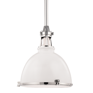 Massena Pendant 19.5" shown from a second angle to highlight the shade shape and metal detail.