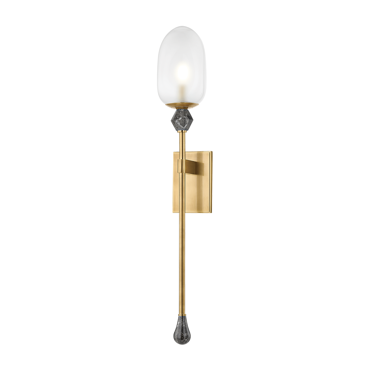 Daith Wall Sconce — a Corbett wall sconce for bathrooms, hallways, and living rooms at Laurie Yapp Home.