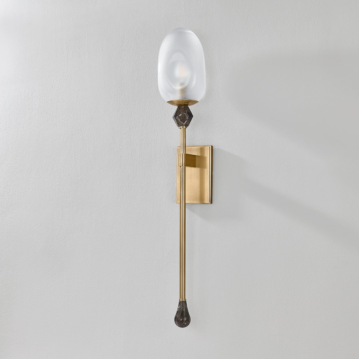 Daith Wall Sconce — a Corbett wall sconce for bathrooms, hallways, and living rooms at Laurie Yapp Home.