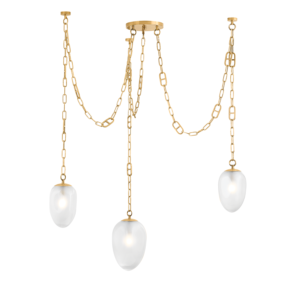 Daith Chandelier 48" — a Corbett chandelier for dining rooms, entries, and living rooms at Laurie Yapp Home.