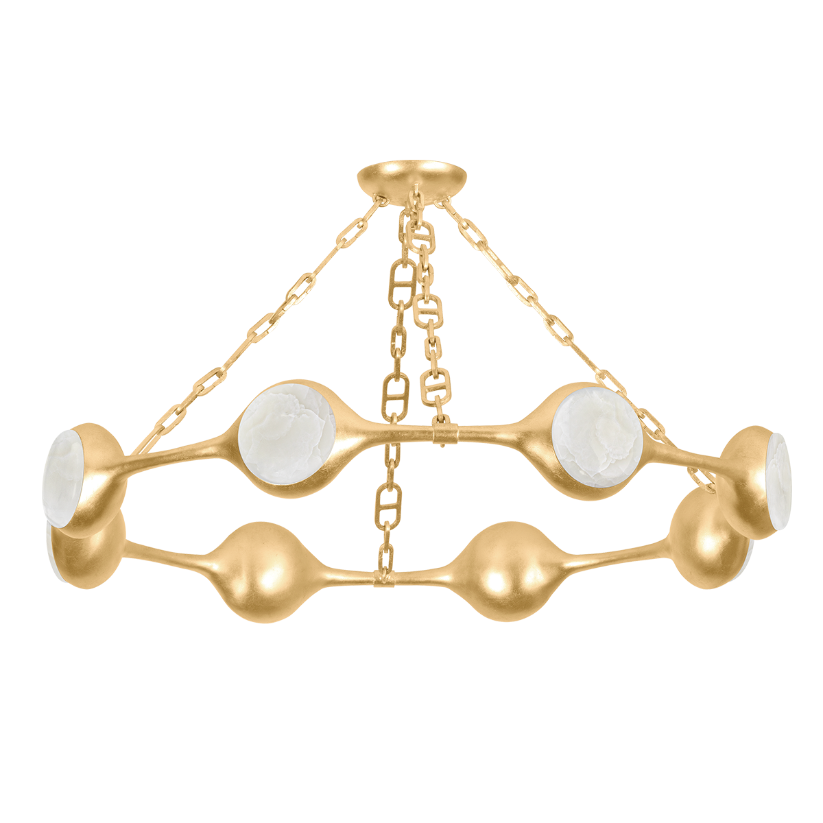 Riviere Chandelier 40" — a Corbett chandelier for dining rooms, entries, and living rooms at Laurie Yapp Home.