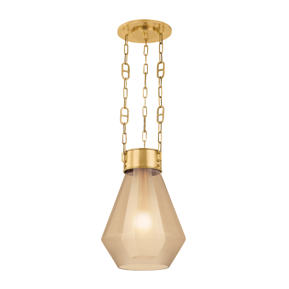 Tragus Pendant 14" — a Corbett pendant for kitchens, entries, and dining rooms at Laurie Yapp Home.