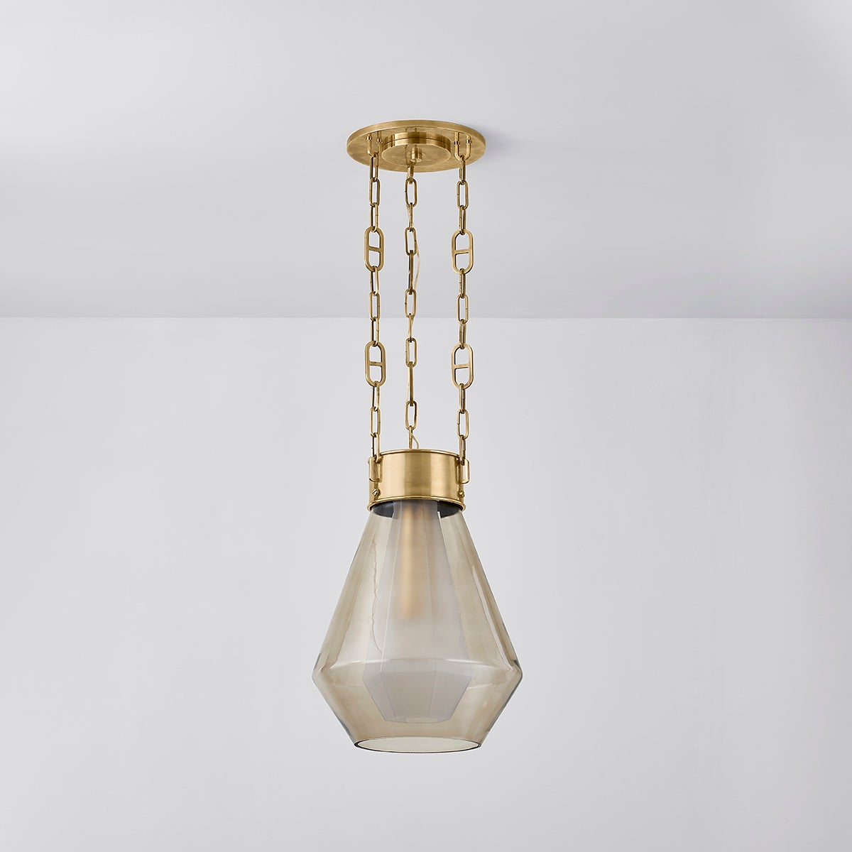 Tragus Pendant 14" — a Corbett pendant for kitchens, entries, and dining rooms at Laurie Yapp Home.
