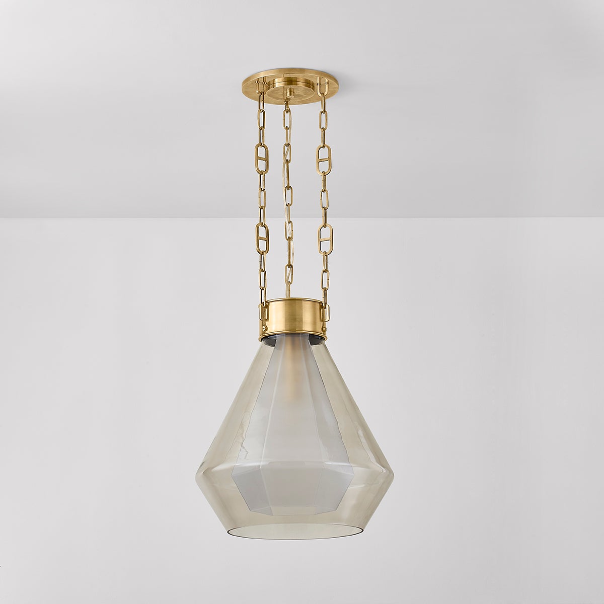 Tragus Pendant 19" — a Corbett pendant for kitchens, entries, and dining rooms at Laurie Yapp Home.