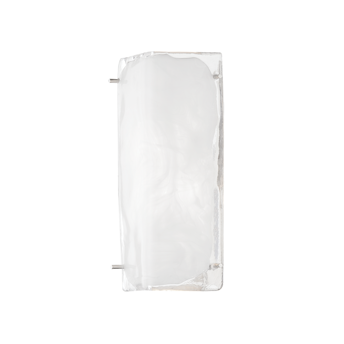 Hines Wall Sconce 6.25" x 13.5" in polished nickel shown from a second angle to highlight the arm curve and shade silhouette.