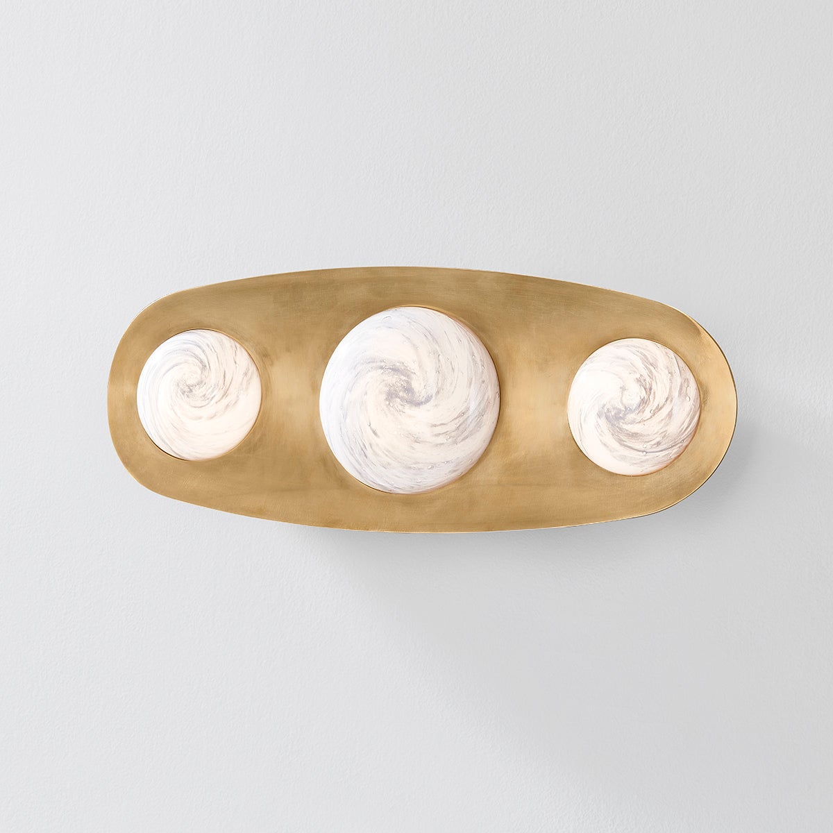 Close-up of the Bezel Wall Sconce 7" x 18" showing the arm curve and shade silhouette.