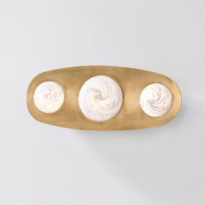 Close-up of the Bezel Wall Sconce 7" x 18" showing the arm curve and shade silhouette.
