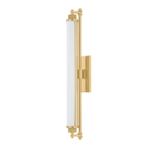 Plandome Bath And Vanity 4.25" x 28" in aged brass — a Hudson Valley bath and vanity for bathrooms and powder rooms at Laurie Yapp Home.