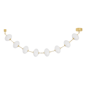 Nephele Chandelier 10" x 29.75" — a Corbett chandelier for dining rooms, entries, and living rooms at Laurie Yapp Home.