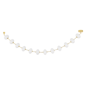 Nephele Chandelier 10" x 44" — a Corbett chandelier for dining rooms, entries, and living rooms at Laurie Yapp Home.