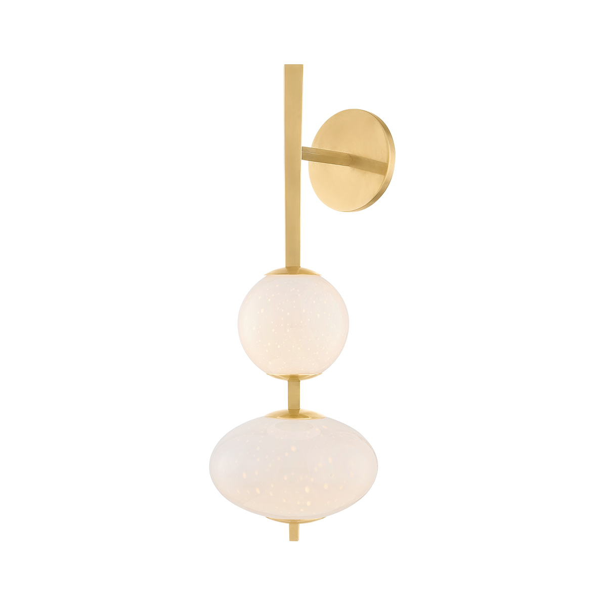 Charoite Wall Sconce — a Corbett wall sconce for bathrooms, hallways, and living rooms at Laurie Yapp Home.