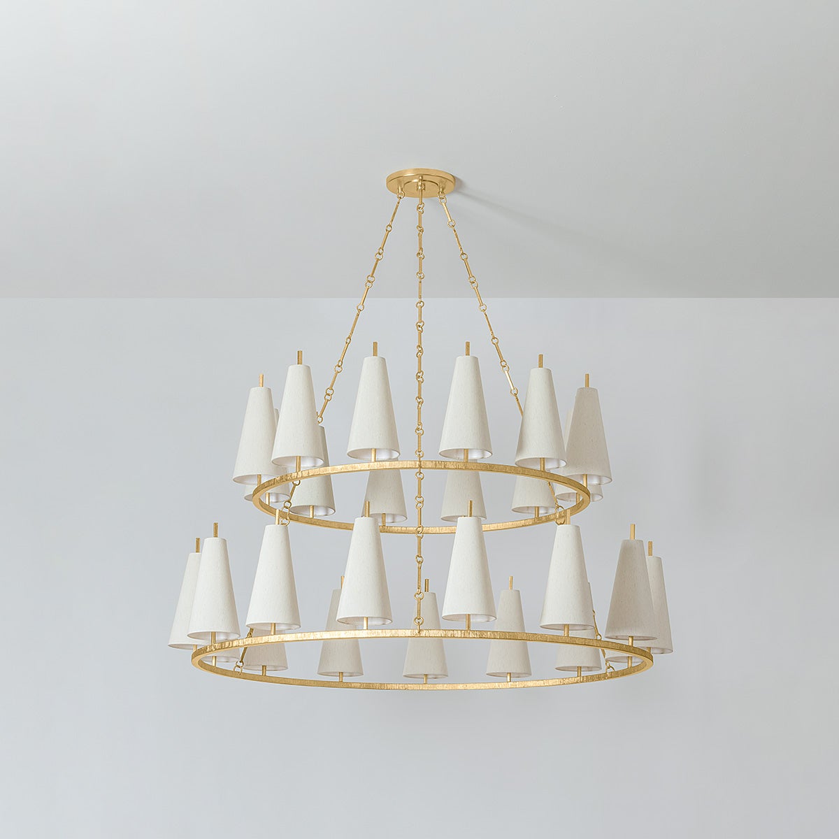 Tirana Chandelier 54.75" x 31" — a Corbett chandelier for dining rooms, entries, and living rooms at Laurie Yapp Home.