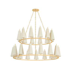 Tirana Chandelier 54.75" x 31" — a Corbett chandelier for dining rooms, entries, and living rooms at Laurie Yapp Home.