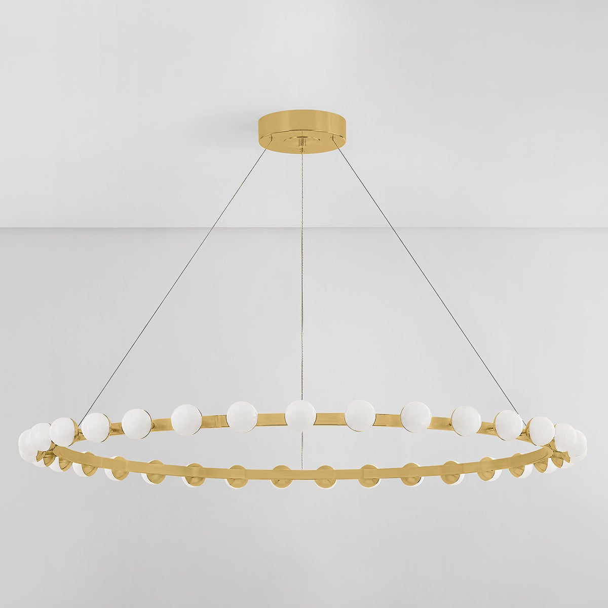 Linus Chandelier 61" x 3" — a Corbett chandelier for dining rooms, entries, and living rooms at Laurie Yapp Home.