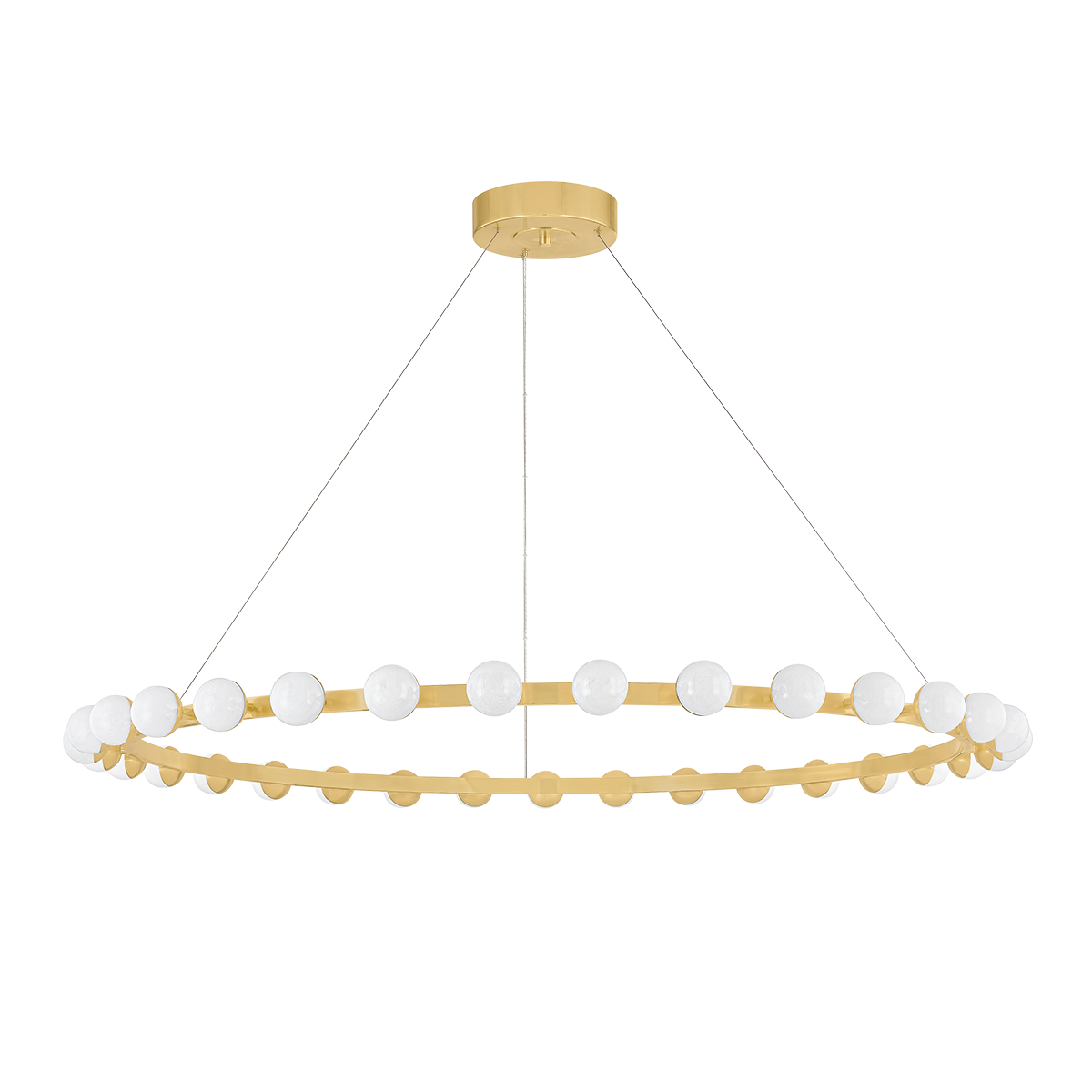 Linus Chandelier 61" x 3" — a Corbett chandelier for dining rooms, entries, and living rooms at Laurie Yapp Home.