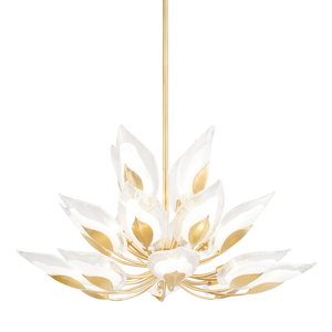 Blossom Chandelier 40.5" — a Hudson Valley chandelier for dining rooms, entries, and living rooms at Laurie Yapp Home.
