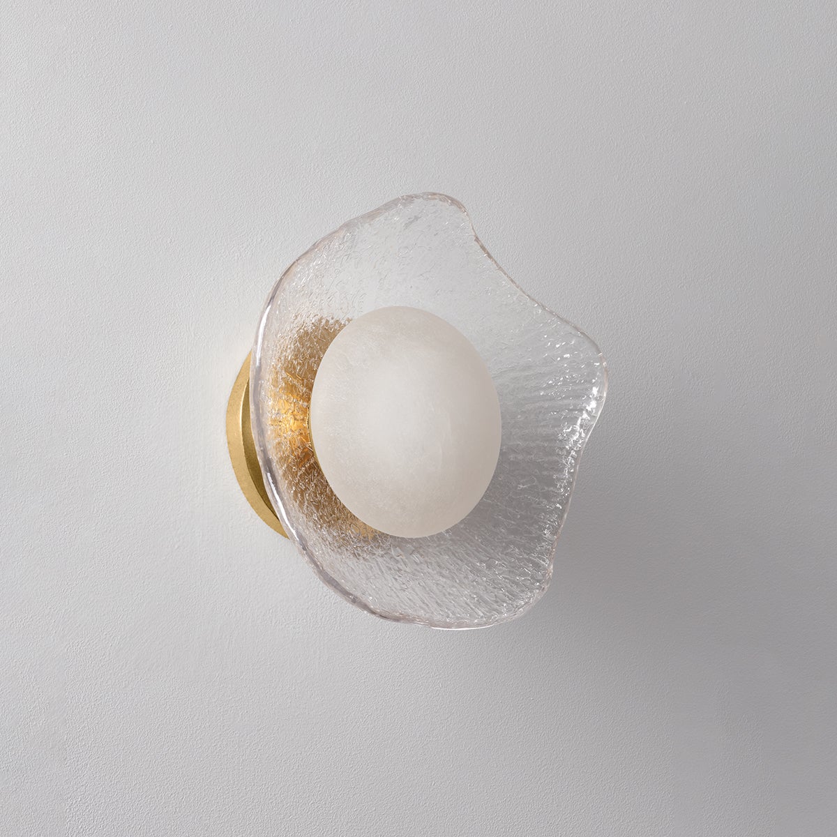 Almandine Wall Sconce shown from a second angle to highlight the arm curve and shade silhouette.