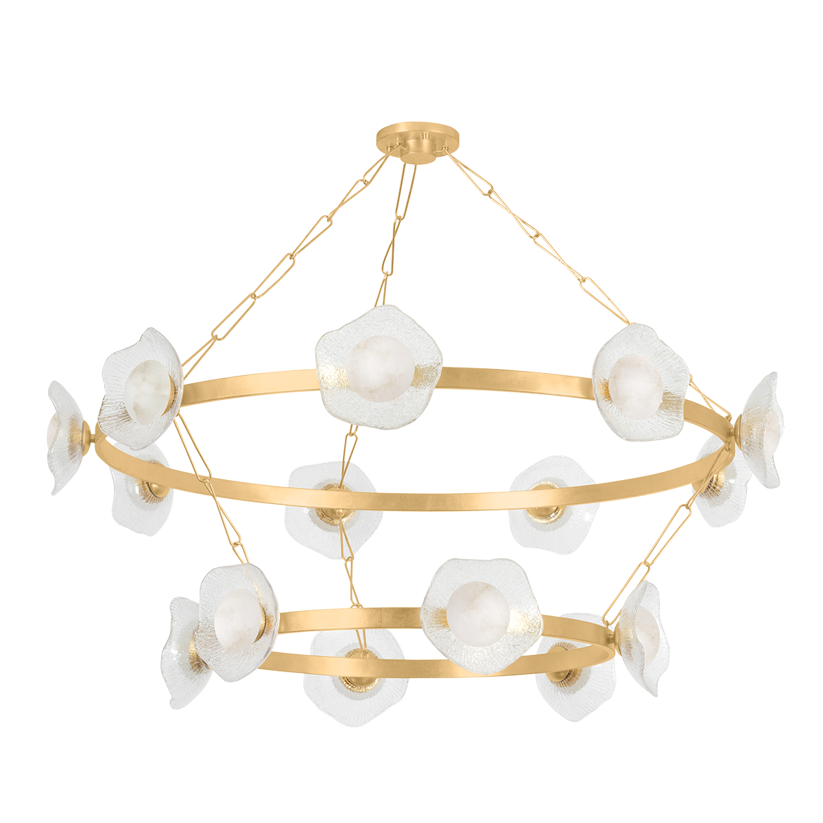 Almandine Chandelier 60.75" x 26" — a Corbett chandelier for dining rooms, entries, and living rooms at Laurie Yapp Home.