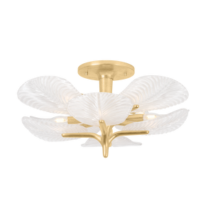 Kamal Semi Flush 28.5" — a Corbett semi flush for hallways, bedrooms, and entryways at Laurie Yapp Home.