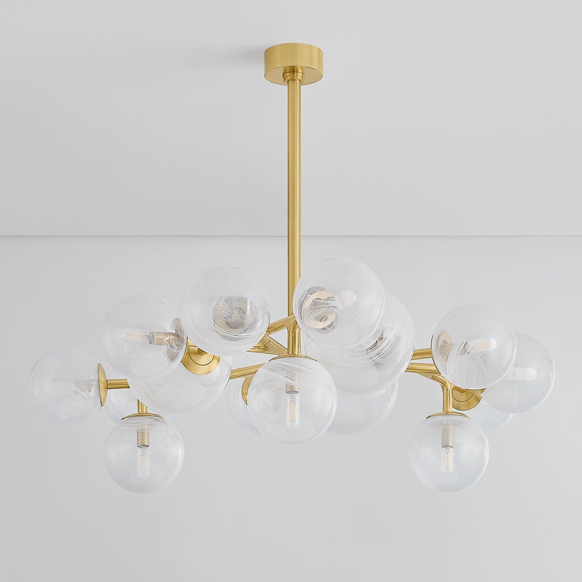 Glasgow Chandelier 46" — a Corbett chandelier for dining rooms, entries, and living rooms at Laurie Yapp Home.