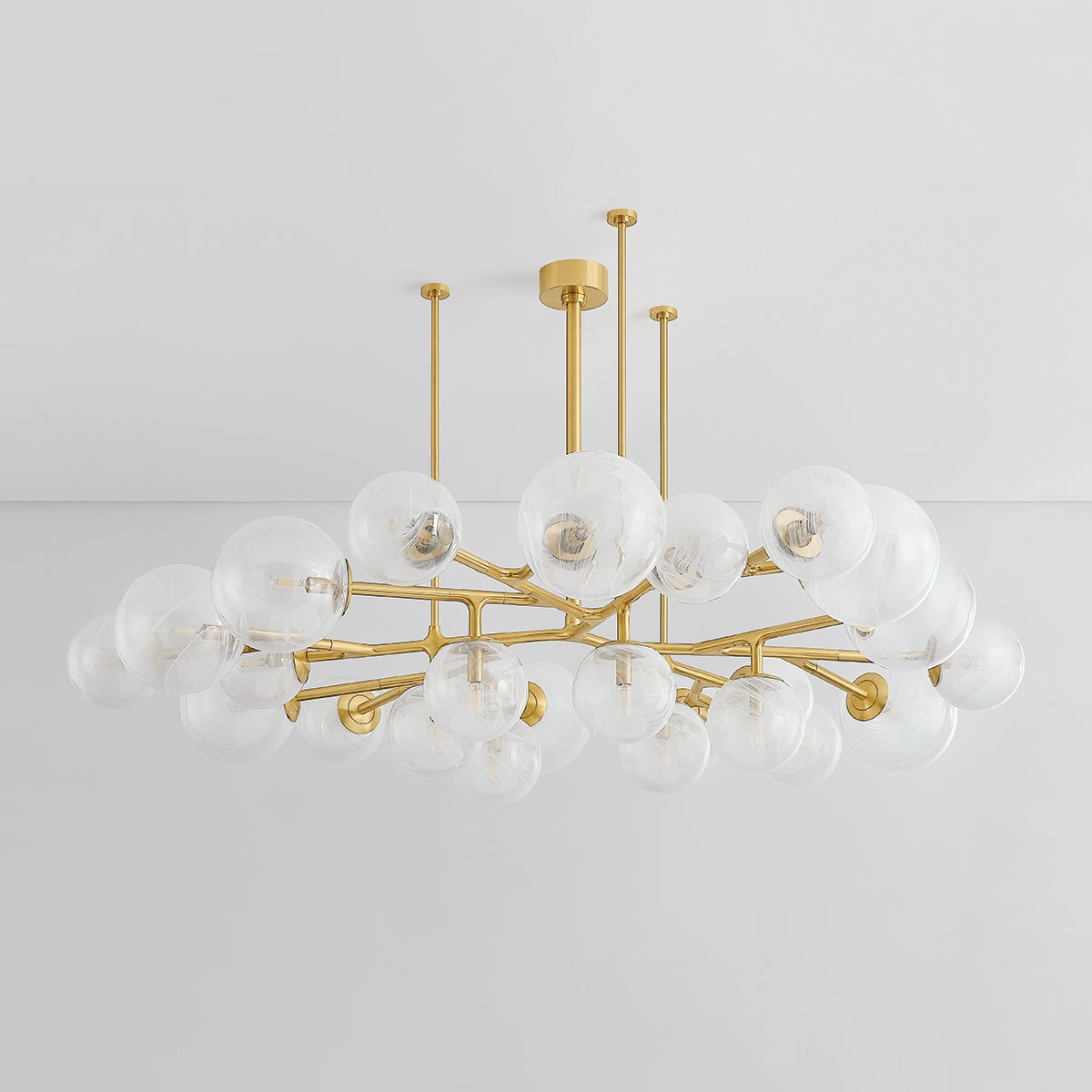 Glasgow Chandelier 67.25" — a Corbett chandelier for dining rooms, entries, and living rooms at Laurie Yapp Home.