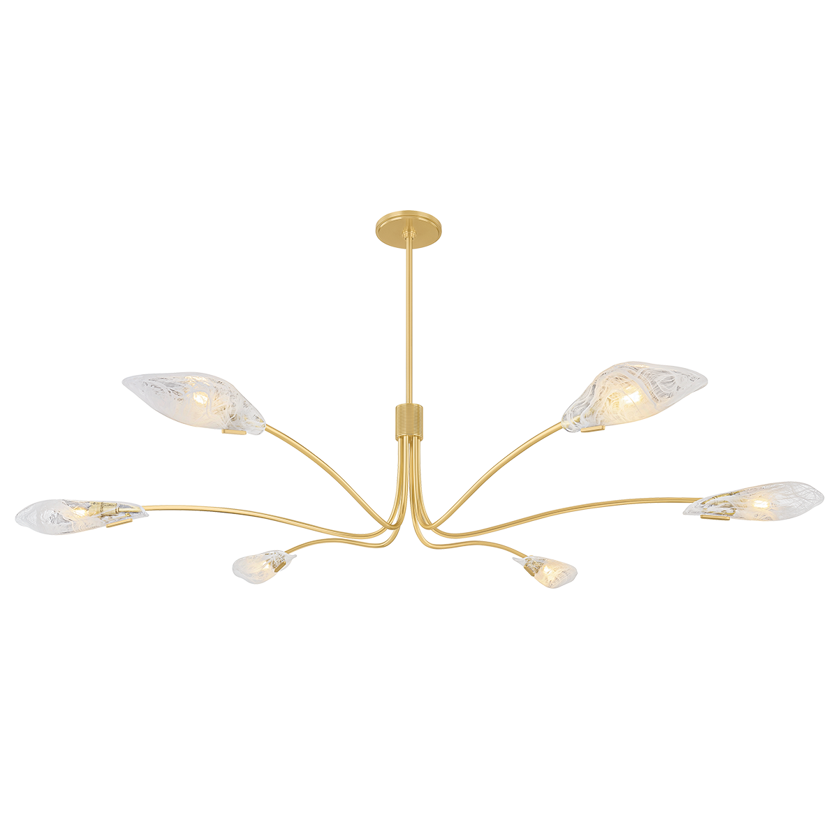 Tenafly Chandelier 72" in aged brass — a Hudson Valley chandelier for dining rooms, entries, and living rooms at Laurie Yapp Home.