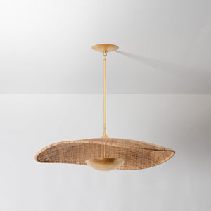 Shiloh Pendant 35.25" shown from a second angle to highlight the shade shape and metal detail.