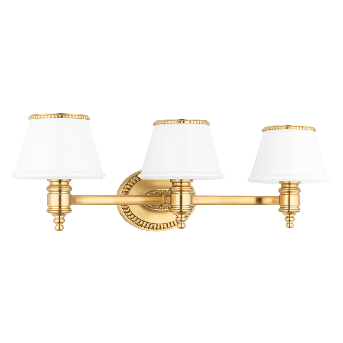 Richmond Bath And Vanity 23.75" in aged brass — a Hudson Valley bath and vanity for bathrooms and powder rooms at Laurie Yapp Home.