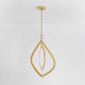 Close-up of the Arles Chandelier 19.25" showing the shade shape and metal detail.