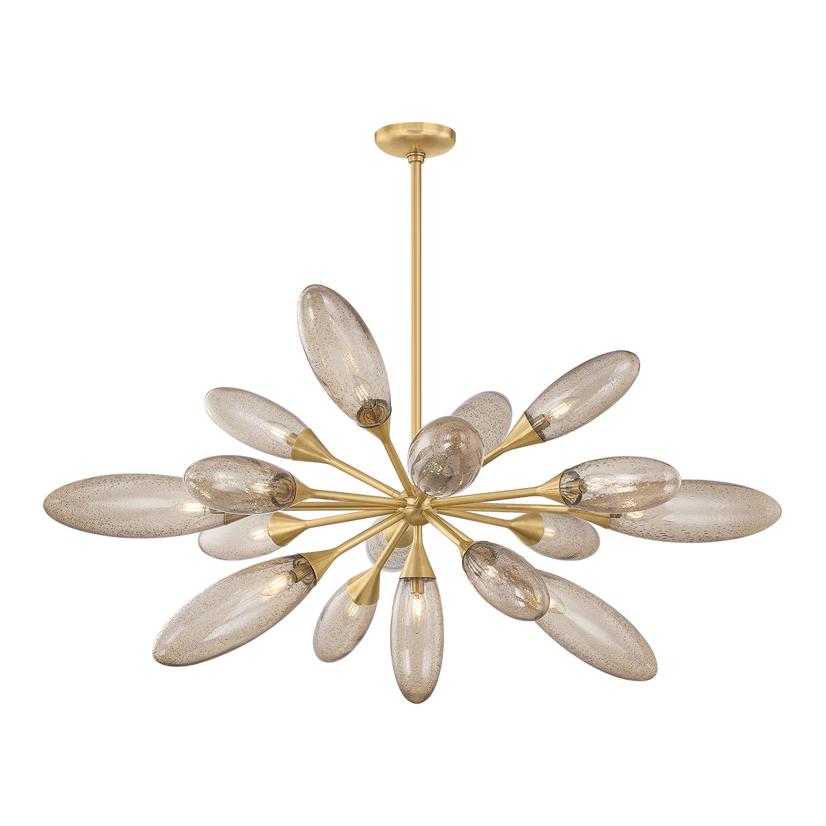 Cordoba Chandelier 52" — a Corbett chandelier for dining rooms, entries, and living rooms at Laurie Yapp Home.