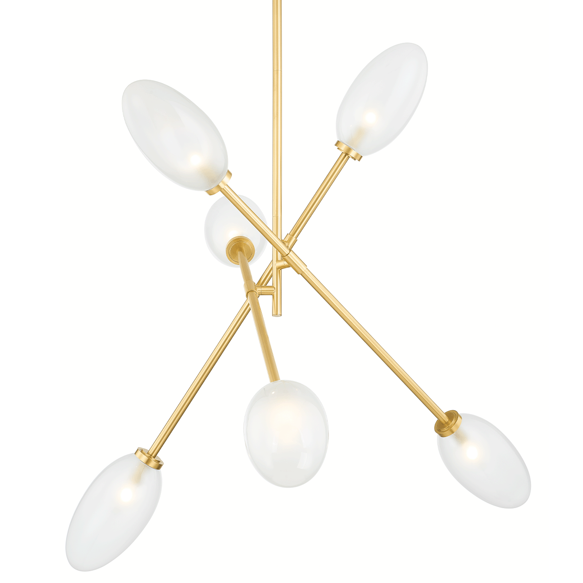 Alberton Chandelier 52.5" in aged brass — a Hudson Valley chandelier for dining rooms, entries, and living rooms at Laurie Yapp Home.