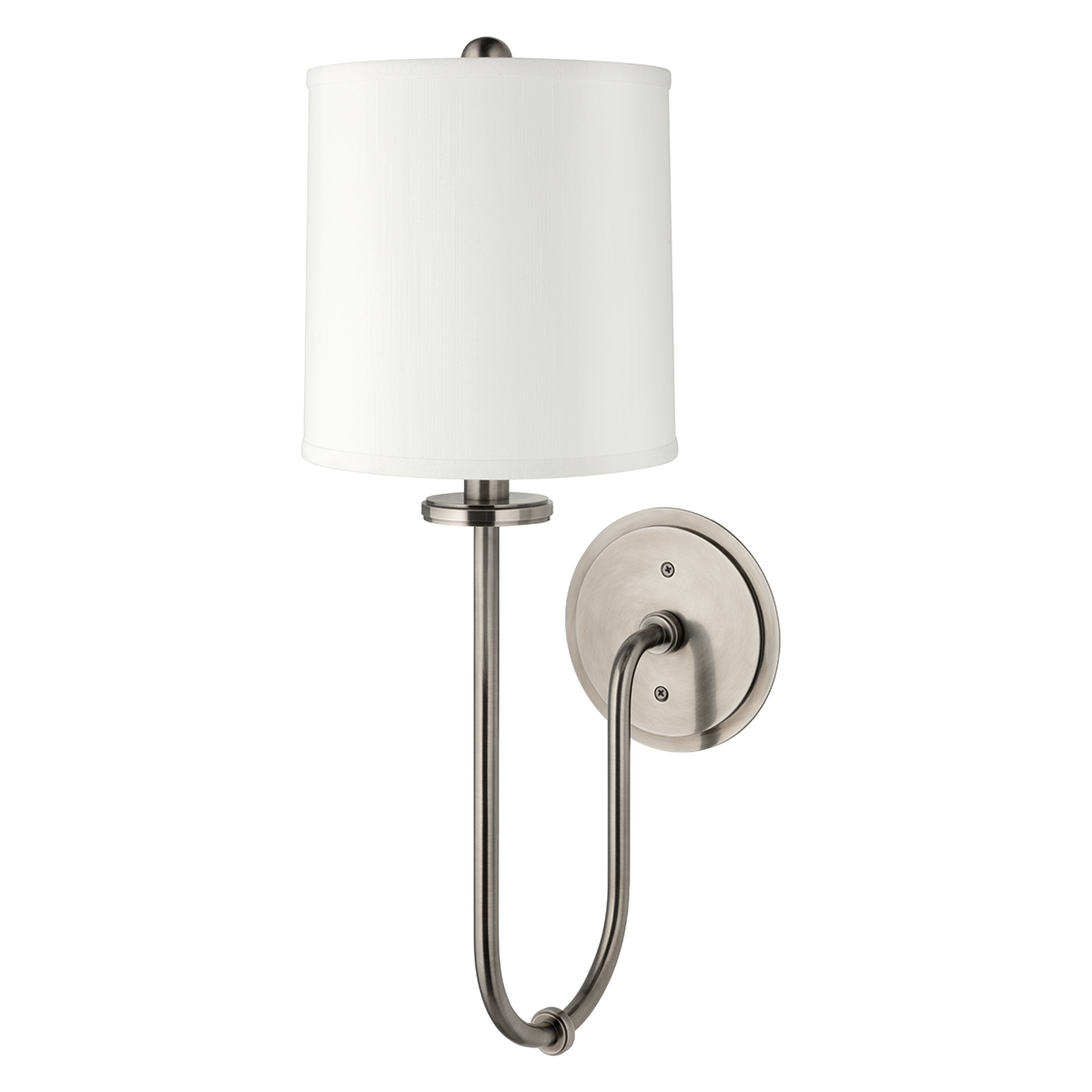 Jericho Wall Sconce in Aged Brass shown from a second angle to highlight the arm curve and shade silhouette.