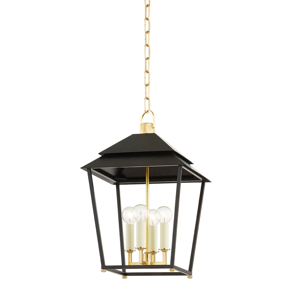 Natick Lantern 0" in aged brass — a Hudson Valley lantern for entries, foyers, and covered porches at Laurie Yapp Home.