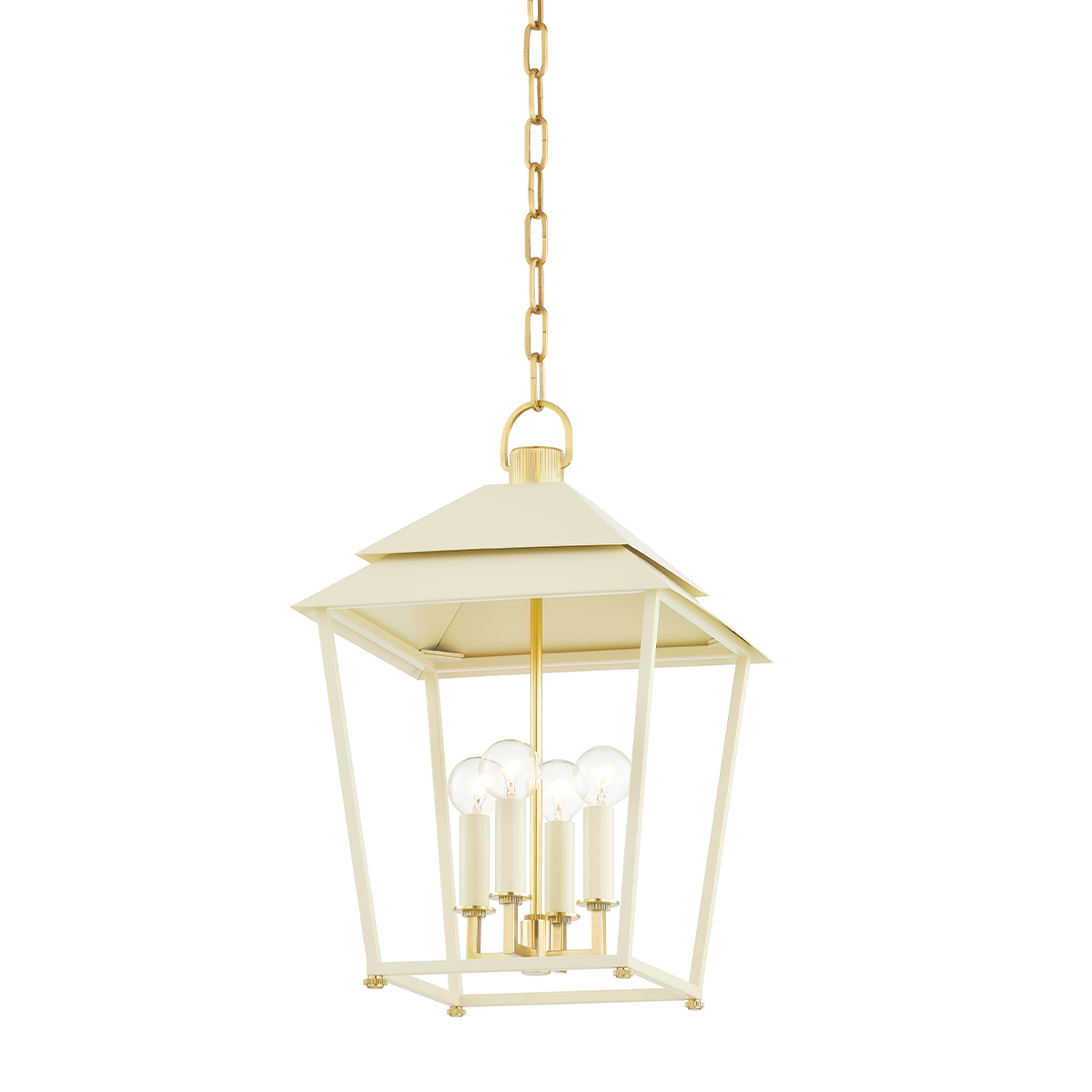 Natick Lantern 0" in aged brass — a Hudson Valley lantern for entries, foyers, and covered porches at Laurie Yapp Home.