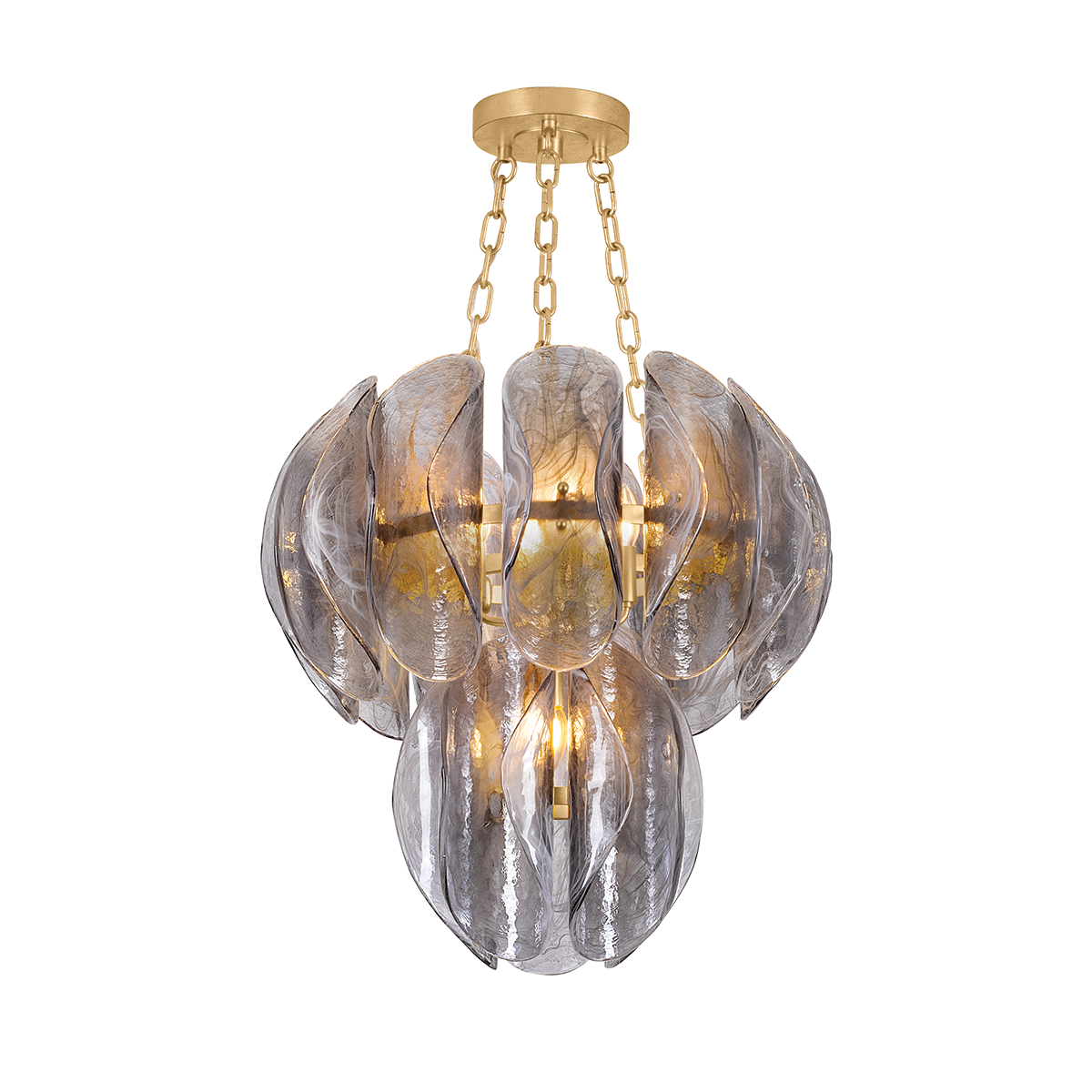 Anatase Chandelier 24" — a Corbett chandelier for dining rooms, entries, and living rooms at Laurie Yapp Home.