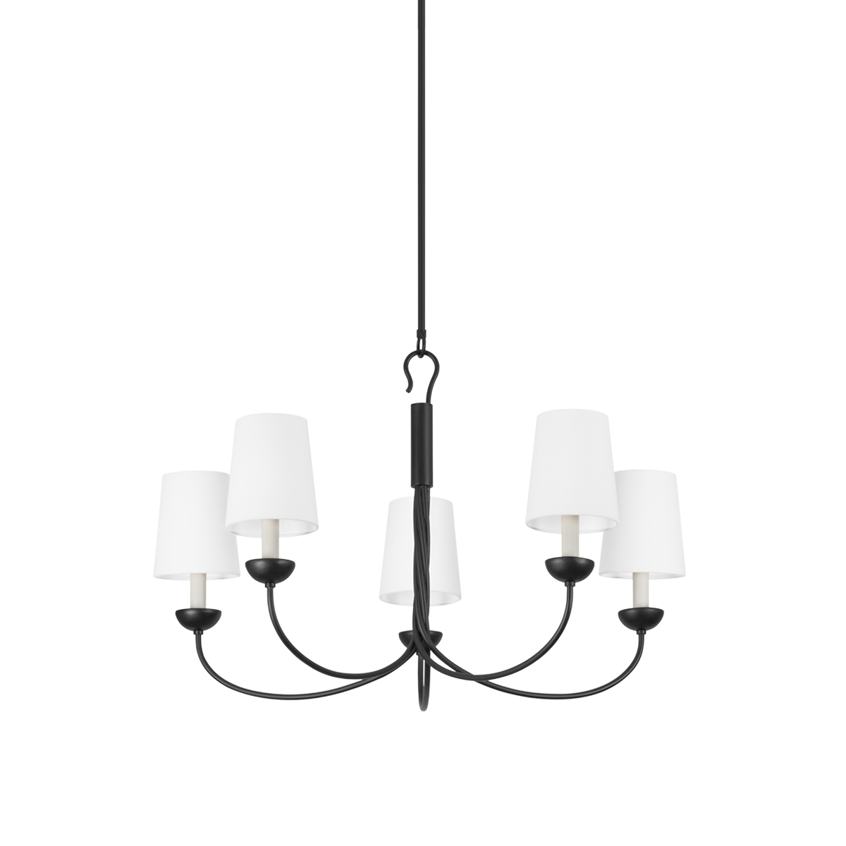 Montpelier Chandelier 34" — a Hudson Valley chandelier for dining rooms, entries, and living rooms at Laurie Yapp Home.