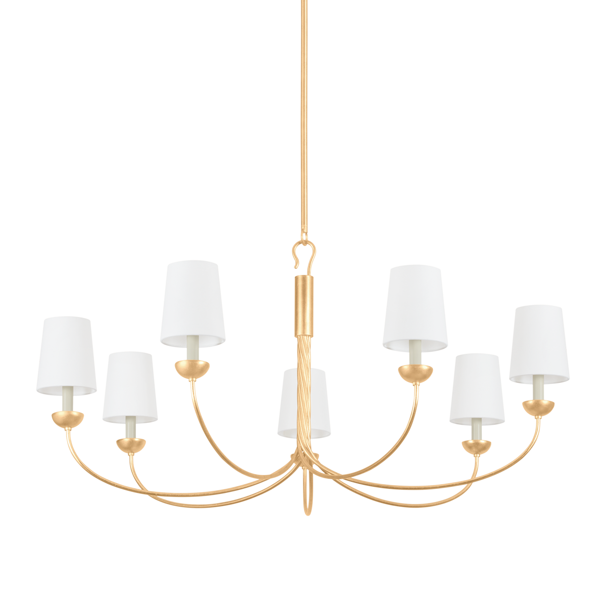 Montpelier Chandelier 48" shown from a second angle to highlight the frame, arms, and shade detail.