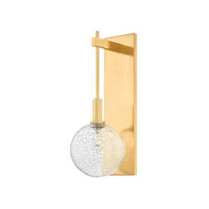 Onteora Wall Sconce in aged brass — a Hudson Valley wall sconce for bathrooms, hallways, and living rooms at Laurie Yapp Home.
