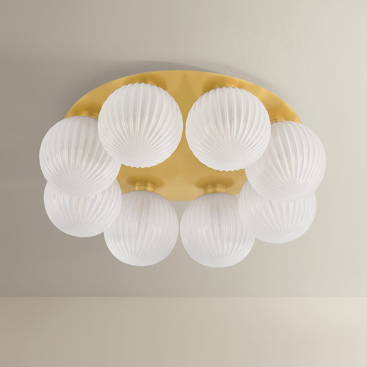Vernazza Flush Mount 23.5" shown from a second angle to highlight the shade profile and mounting canopy.
