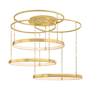 Chiasso Chandelier 55.5" — a Corbett chandelier for dining rooms, entries, and living rooms at Laurie Yapp Home.