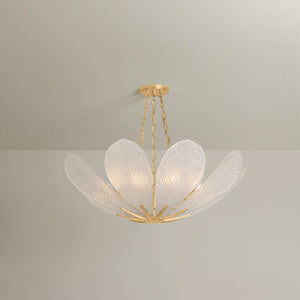 Galena Chandelier 34" shown from a second angle to highlight the frame, arms, and shade detail.