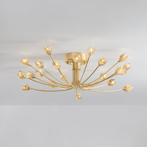 Falkirk Semi Flush 30" shown from a second angle to highlight the shade profile and mounting canopy.