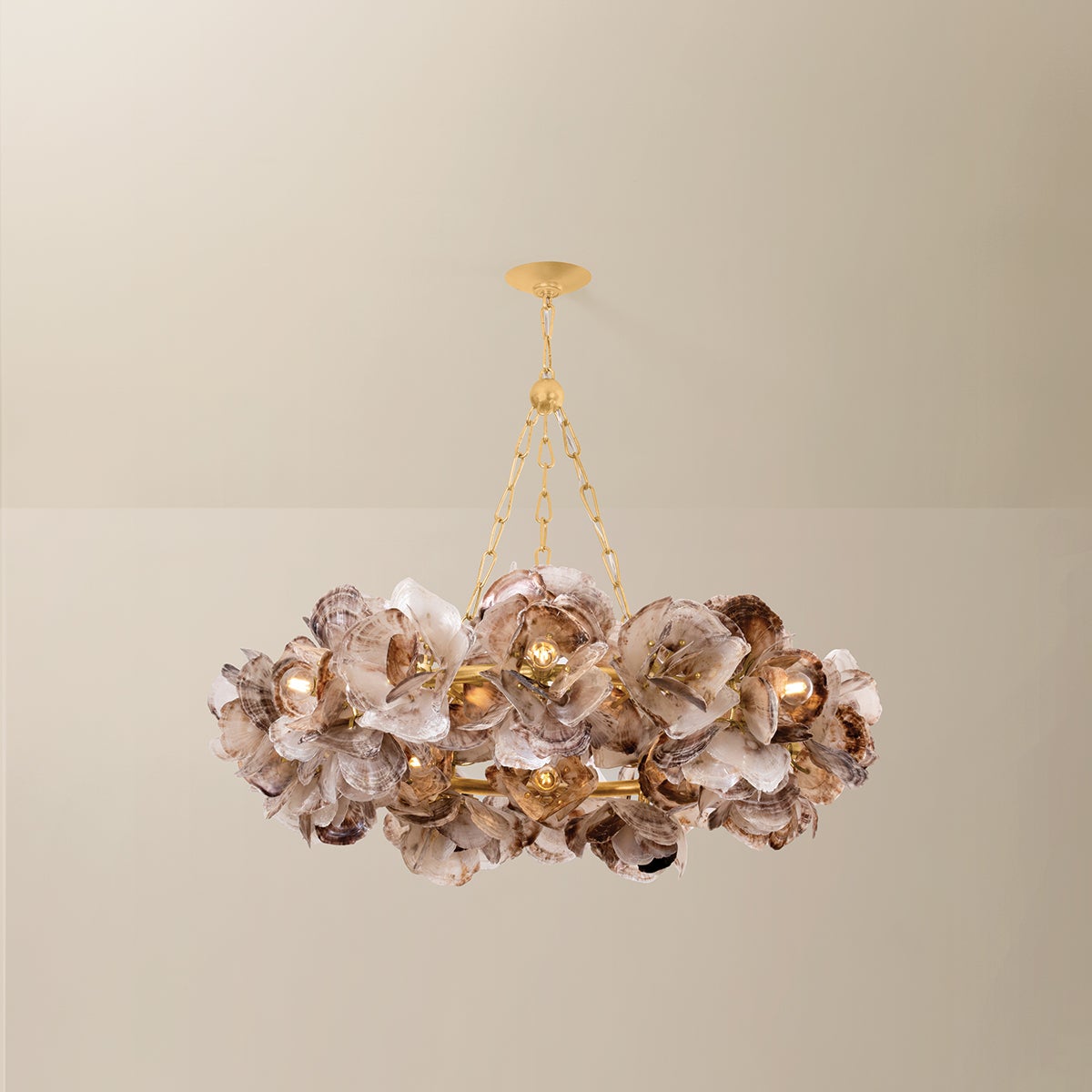 Galle Chandelier 40" — a Corbett chandelier for dining rooms, entries, and living rooms at Laurie Yapp Home.